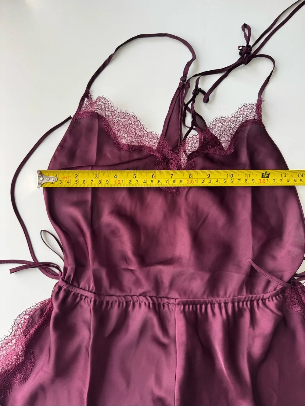 Victoria’s Secret Plum Satin Lace Teddy Romper XS NWT